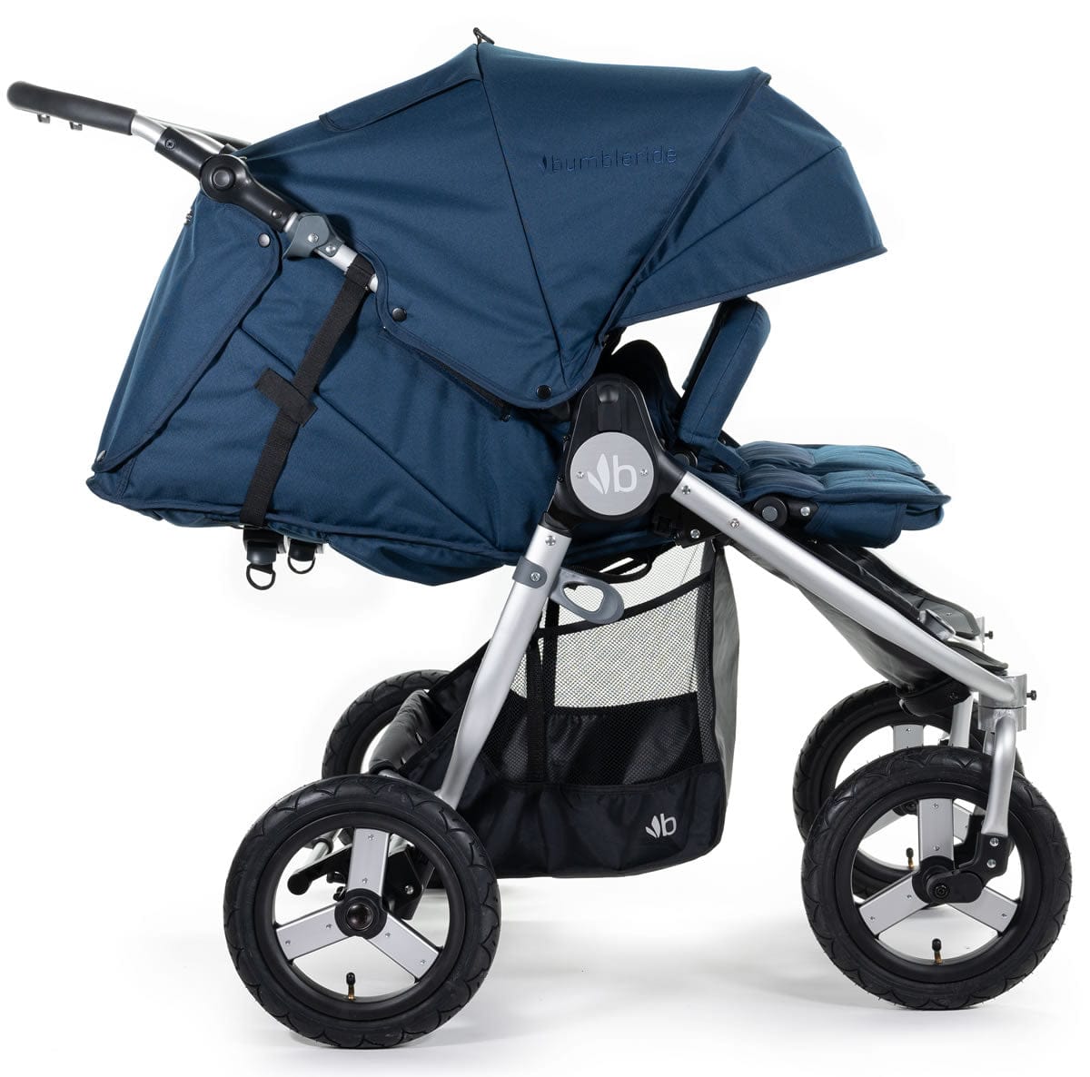 Bumbleride Indie Twin Side by Side Double Stroller - Maritime Blue - IT-980MB