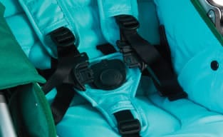 Bumbleride Indie Twin Stroller in Green Papyrus - IT-750GP