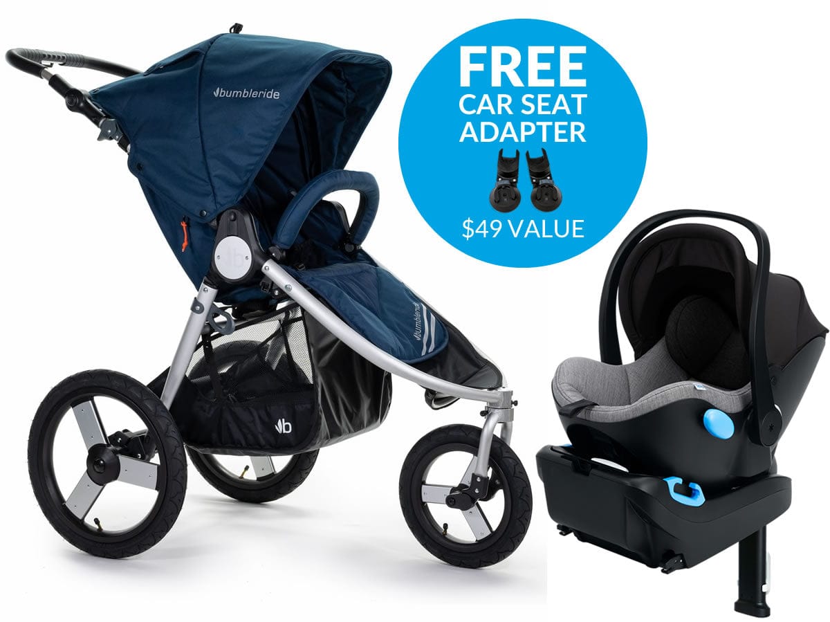 Bumbleride Speed + Clek Liing Travel System - Maritime Blue/Thunder - SP-365MB-LG19U1-GYB2