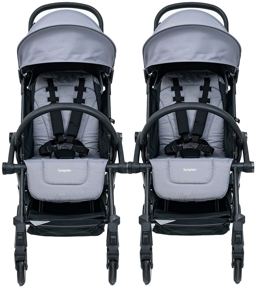 Bumprider Connect 3 Double Stroller Bundle - Black / Grey - DBL-51284-2109