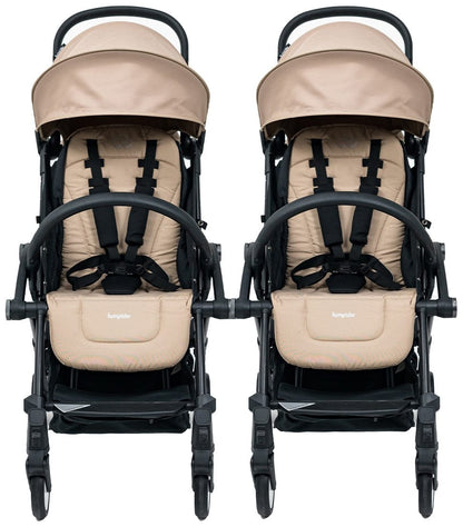 Bumprider Connect 3 Double Stroller Bundle - Black / Sand - DBL-51284-2107