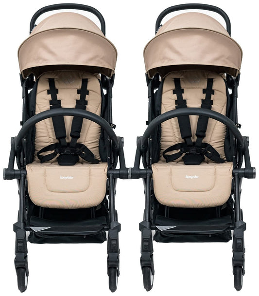 Bumprider Connect 3 Double Stroller Bundle - Black / Sand - DBL-51284-2107