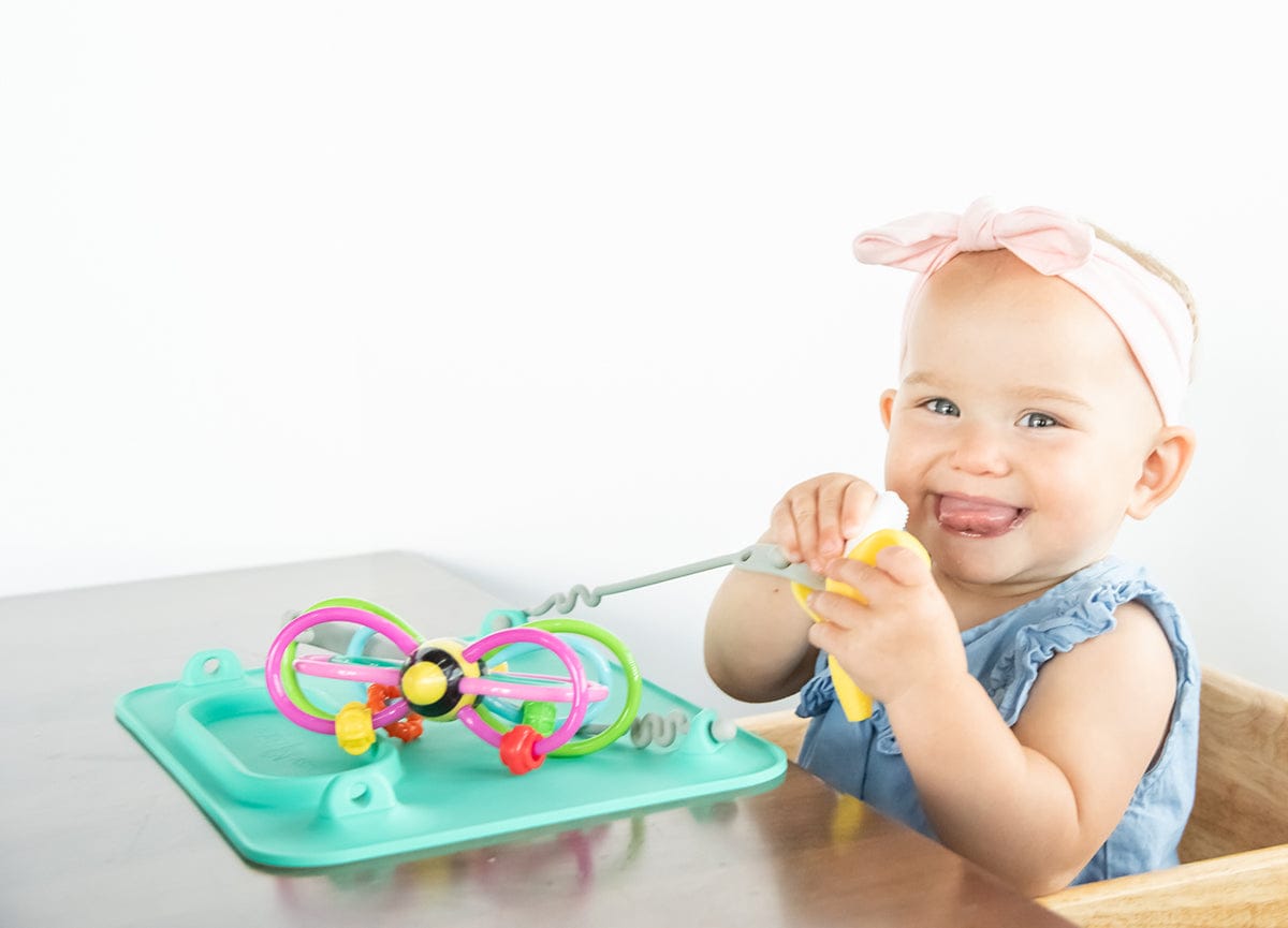 Busy Baby Mat with 2 Tethers - Blue - B4AFBAUS
