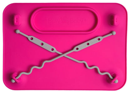 Busy Baby Mat with 2 Tethers - Pink - F4AFBAUS