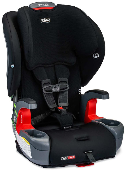 Britax OPEN BOX Grow With You ClickTight Harness Booster Car Seat - Black Contour - E1C192X-OB