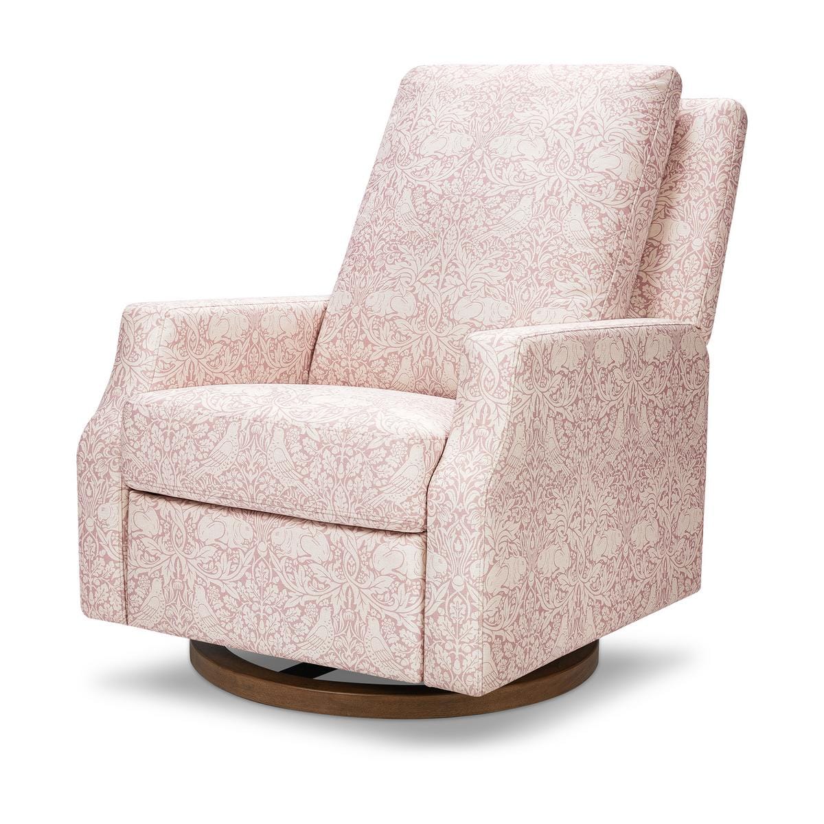 Morris & Co. x Namesake Crewe Swivel Glider Recliner - Pure Brer Rabbit in Rose - M22287PBRRDB