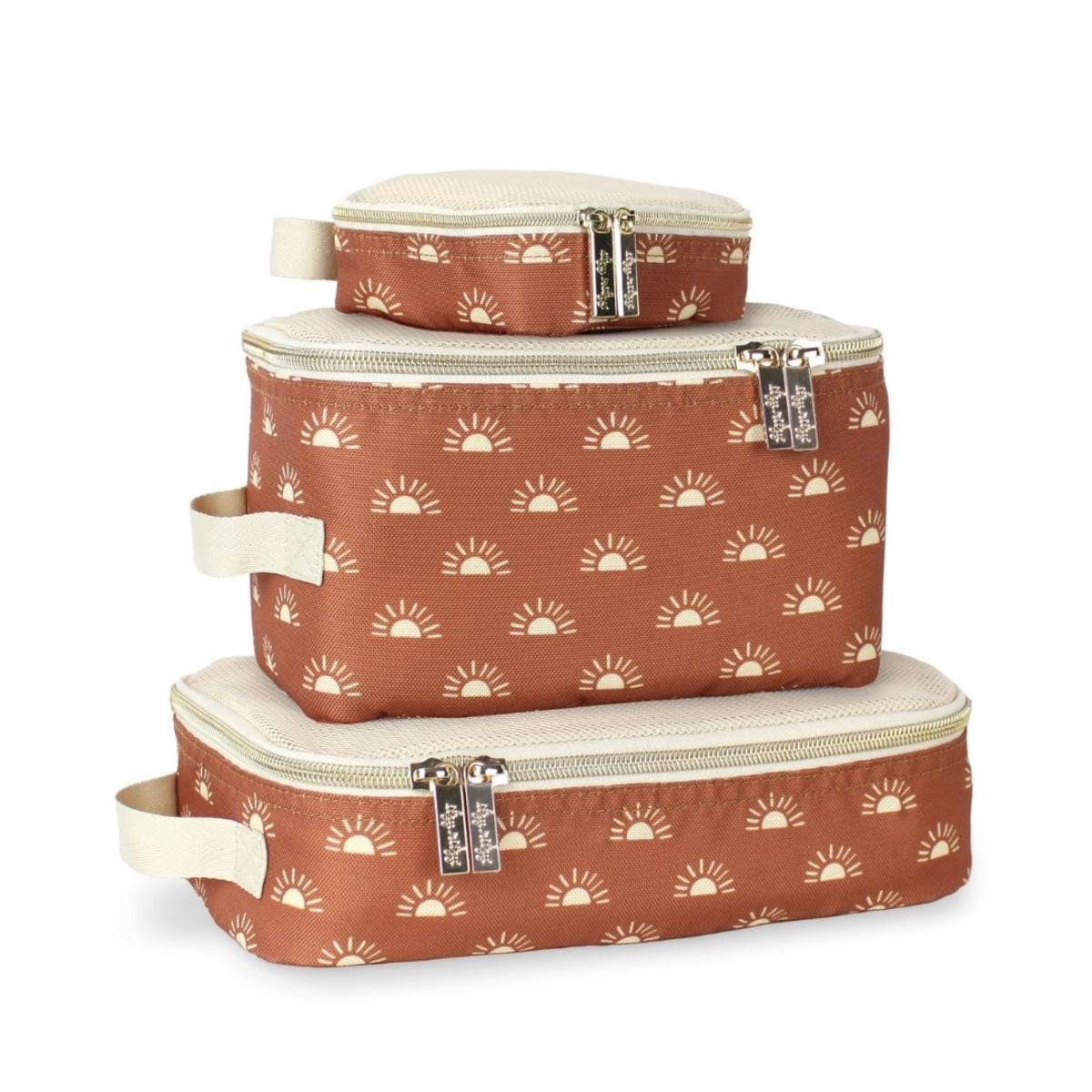 Itzy Ritzy Packing Cubes - Terracotta Sunrise - PC8491