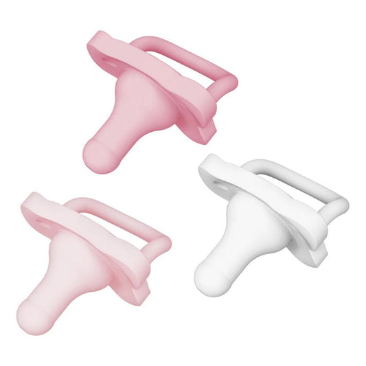 Dr. Brown's HappyPaci One-Piece Silicone Pacifier, 0-6m - Light Pink, Pink, White, 3-Pack - PS13005-P4