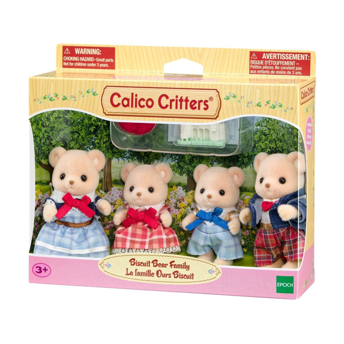 Calico Critters Biscuit Bear family set in retail packaging