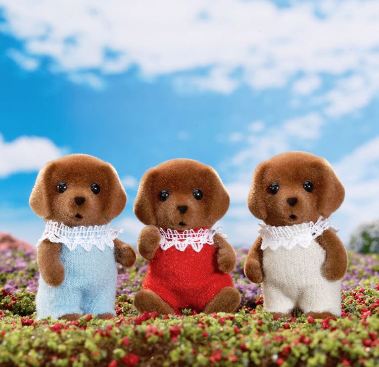 Calico Critters Chocolate Labrador Triplets