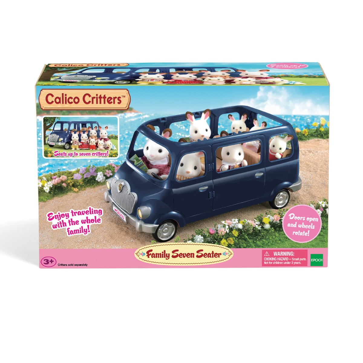 Calico Critters Family Seven Seater toy vehicle in packaging