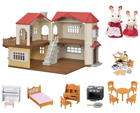 Calico Critters Red Roof Country Home Gift Set - CC1797