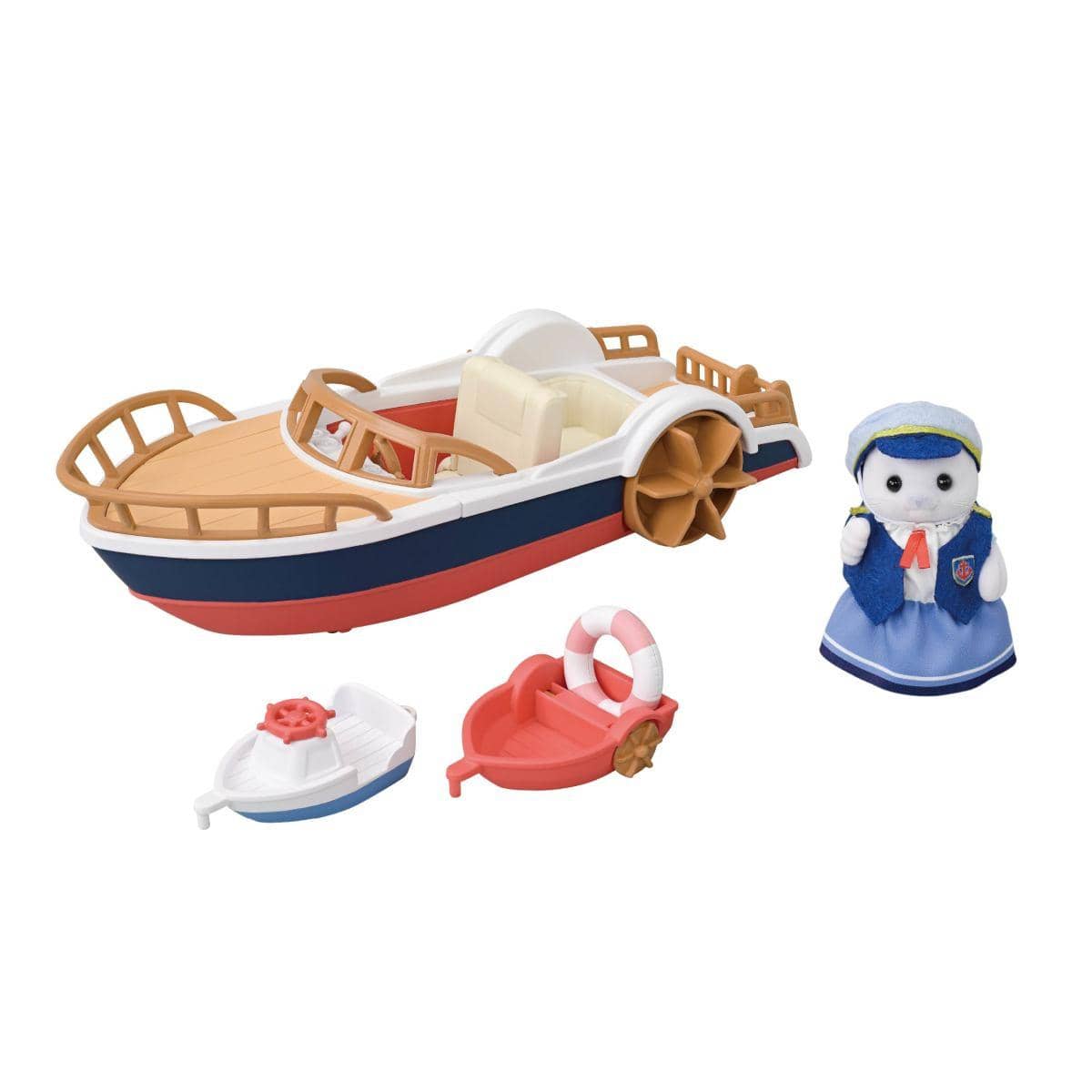 Calico Critters paddle boat set with figure and accessories