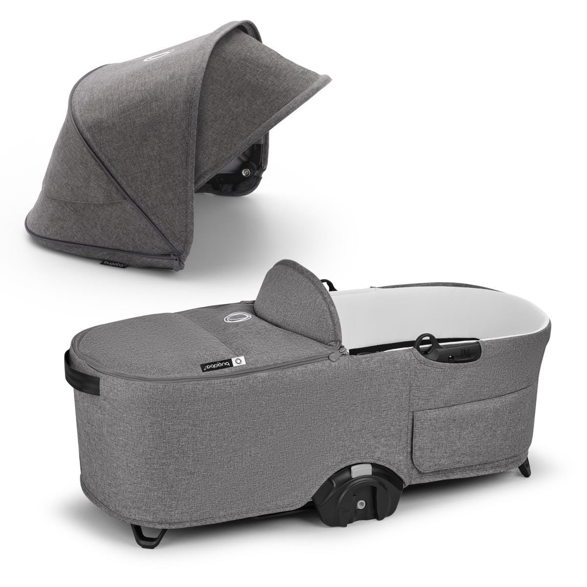Bugaboo Dragonfly Bassinet Complete - Grey Melange