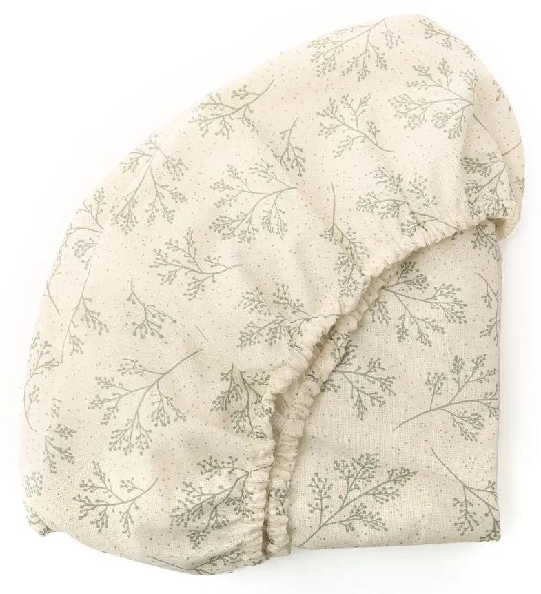 Charlie Crane Fitted Sheet for KUKO Moses Basket and KUMI Crib - Pearl Blossom - KUKO-KUMI-SH-PRL-BLO