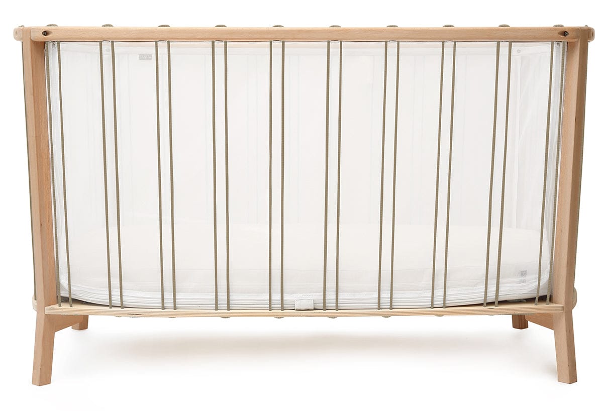 Charlie Crane KIMI Baby Bed with Foam Mattress - Hazelnut - KIMI-KIT-120-HAZ