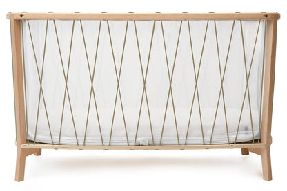 Charlie Crane KIMI Baby Bed with Foam Mattress - Hazelnut - KIMI-KIT-120-HAZ