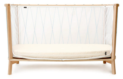 Charlie Crane KIMI Baby Bed with Organic Mattress - Aqua - KIMI-KIT-120-ORG-AQU