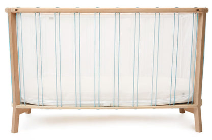 Charlie Crane KIMI Baby Bed with Organic Mattress - Aqua - KIMI-KIT-120-ORG-AQU