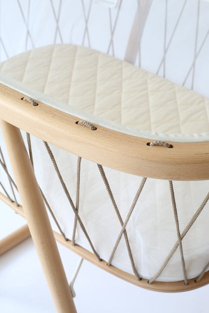 Charlie Crane KUMI Mesh Crib - Hazelnut - KUMI-MESH-HAZ