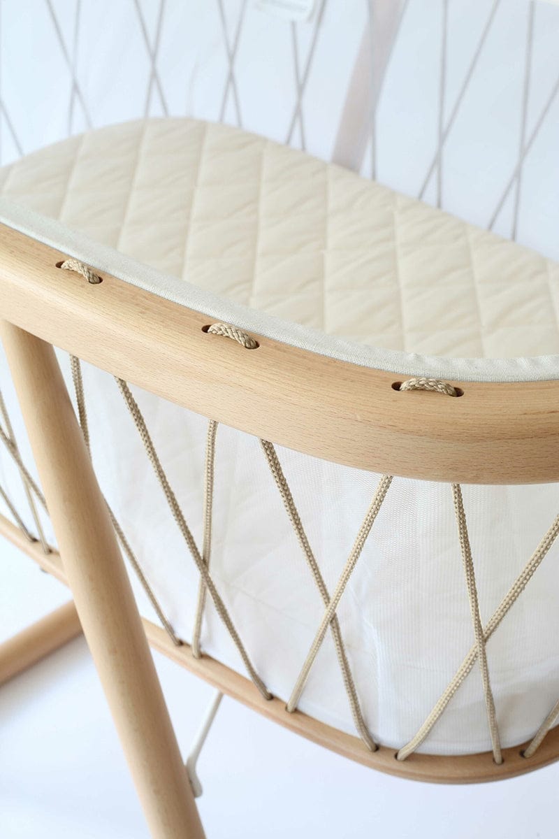 Charlie Crane KUMI Mesh Crib with Organic Mattress - Desert - KUMI-MESH-ORG-DES