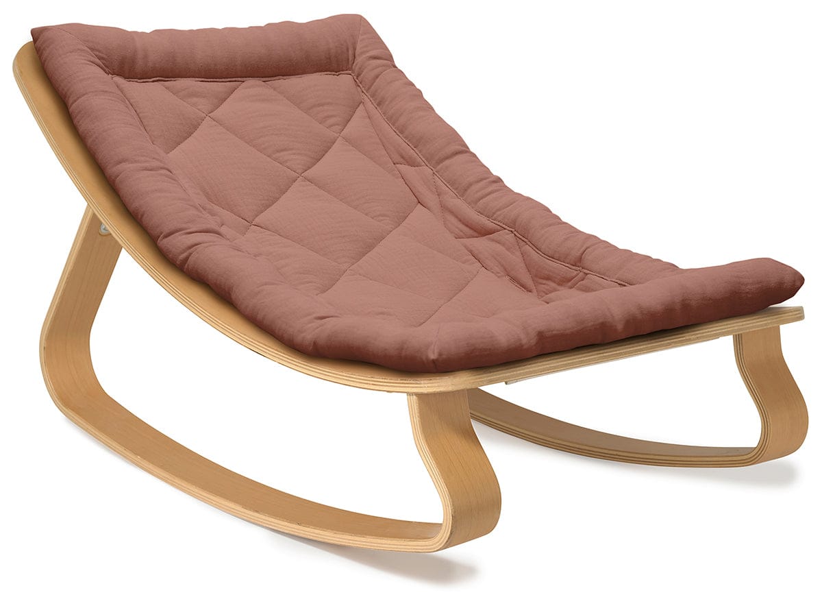 LEVO baby rocker 濃いめのベージュ Charlie Crane LEVO Baby Rocker - Beech / Bois de rose – Albee Baby