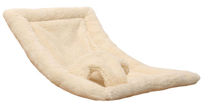 Charlie Crane LEVO Baby Rocker - Beech / Fur Milk - LEVO-FUR-MILK