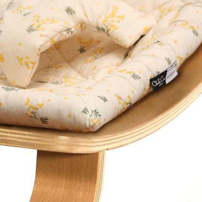 Charlie Crane LEVO Baby Rocker - Beech / Garbo & Friends Mimosa - LEVO-MIMOSA