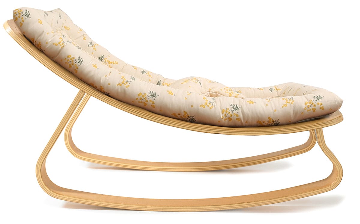 Charlie Crane LEVO Baby Rocker - Beech / Garbo & Friends Mimosa - LEVO-MIMOSA
