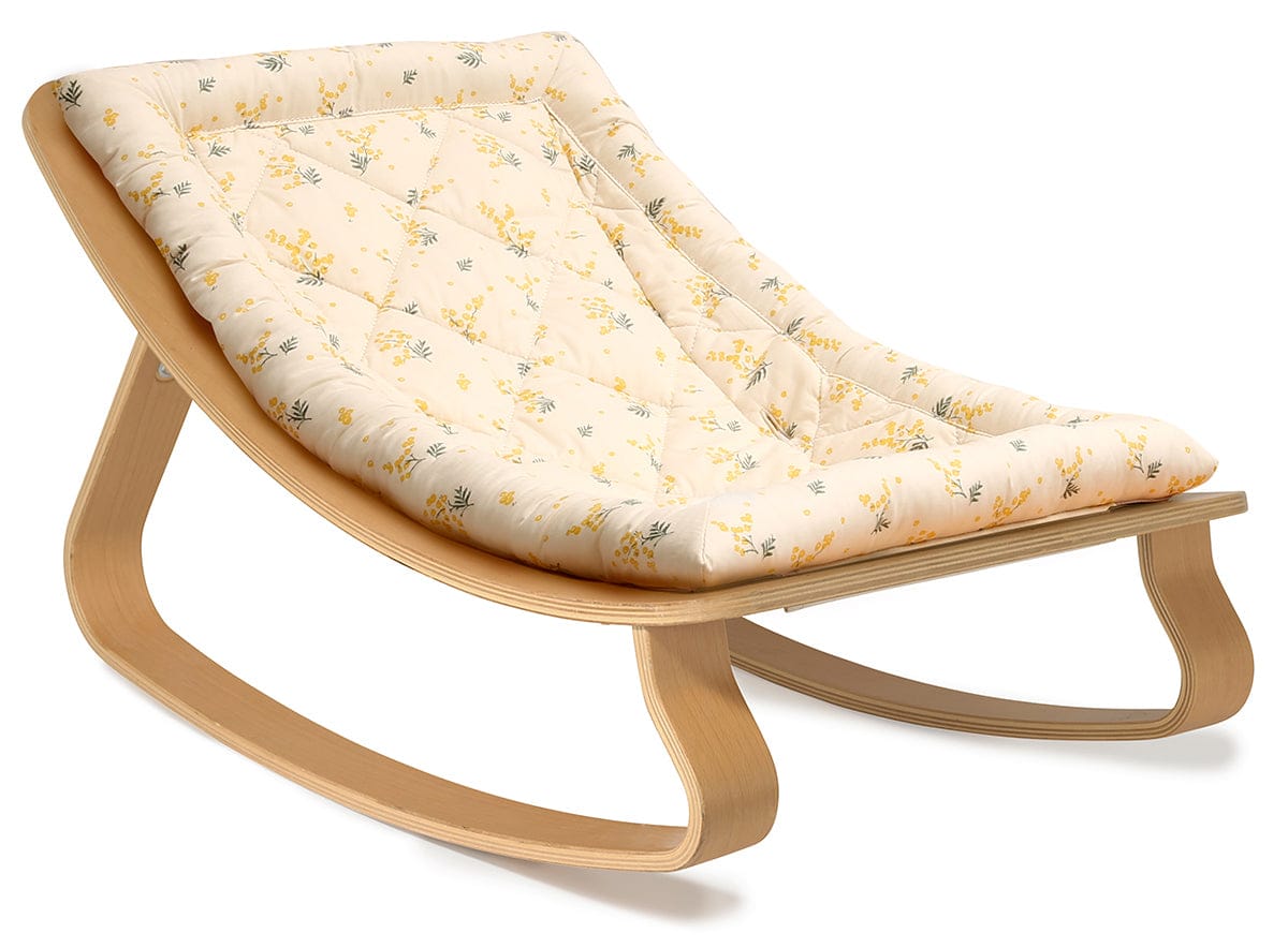 Charlie Crane LEVO Baby Rocker - Beech / Garbo & Friends Mimosa - LEVO-MIMOSA
