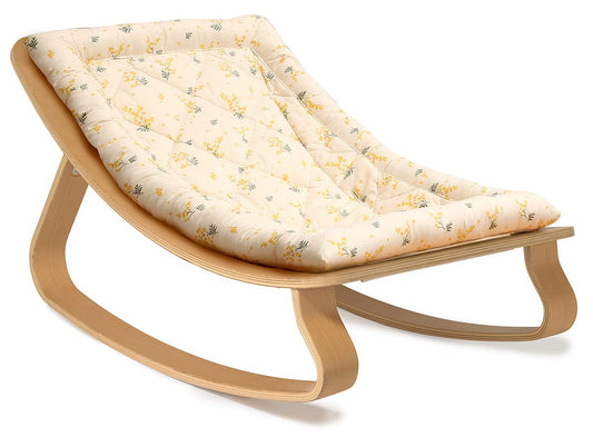 Charlie Crane LEVO Baby Rocker - Beech / Garbo & Friends Mimosa - LEVO-MIMOSA