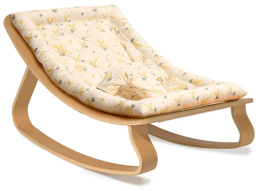 Charlie Crane LEVO Baby Rocker - Beech / Garbo & Friends Mimosa - LEVO-MIMOSA