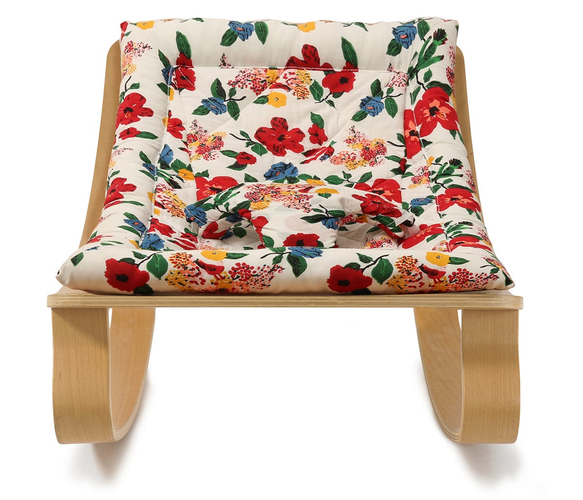 Charlie Crane LEVO Baby Rocker - Beech / Le Petit Lucas du Tertre Hibiscus - LEVO-HIBISCUS