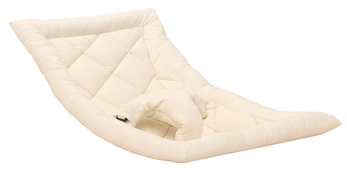 Charlie Crane LEVO Baby Rocker - Beech / Organic White - LEVO-ORG-WHITE
