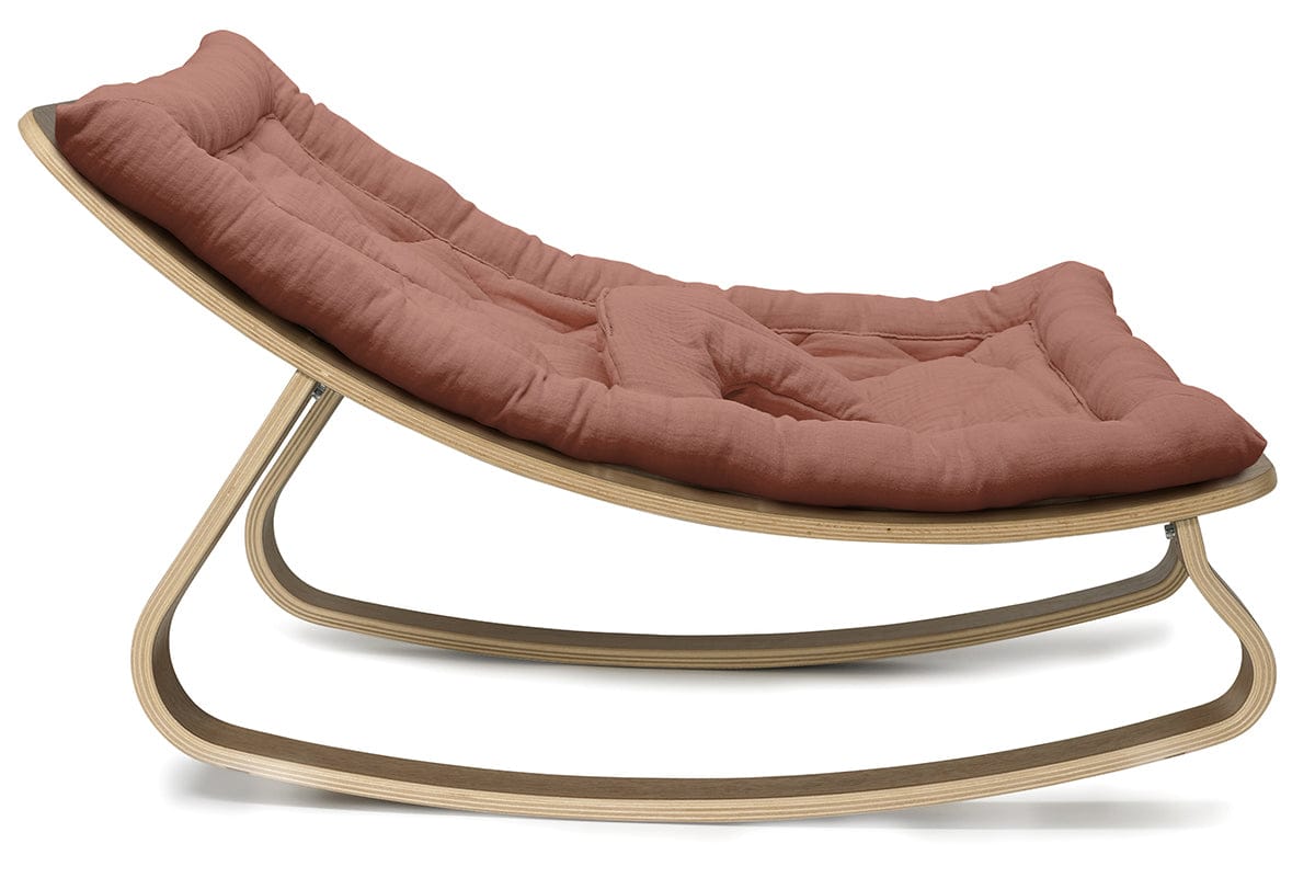 Charlie Crane LEVO Baby Rocker - Walnut / Bois de rose - LEVO-W-BOIS-DE-ROSE