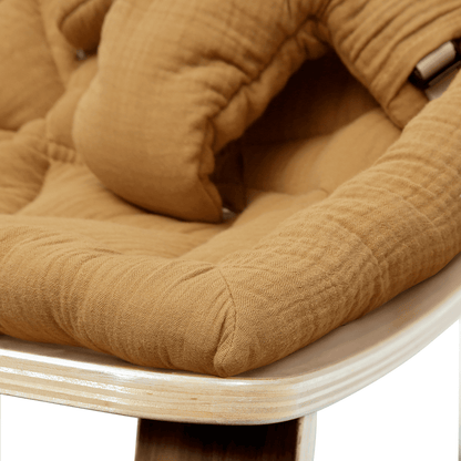 Charlie Crane LEVO Baby Rocker - Walnut / Camel - LEVO-W-CAMEL