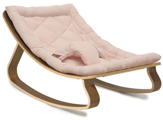 Charlie Crane LEVO Baby Rocker - Walnut / Nude - LEVO-W-NUDE