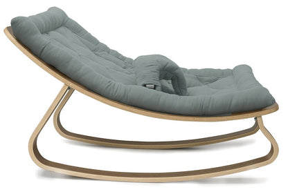 Charlie Crane LEVO Baby Rocker - Walnut / Orage - LEVO-W-ORAGE