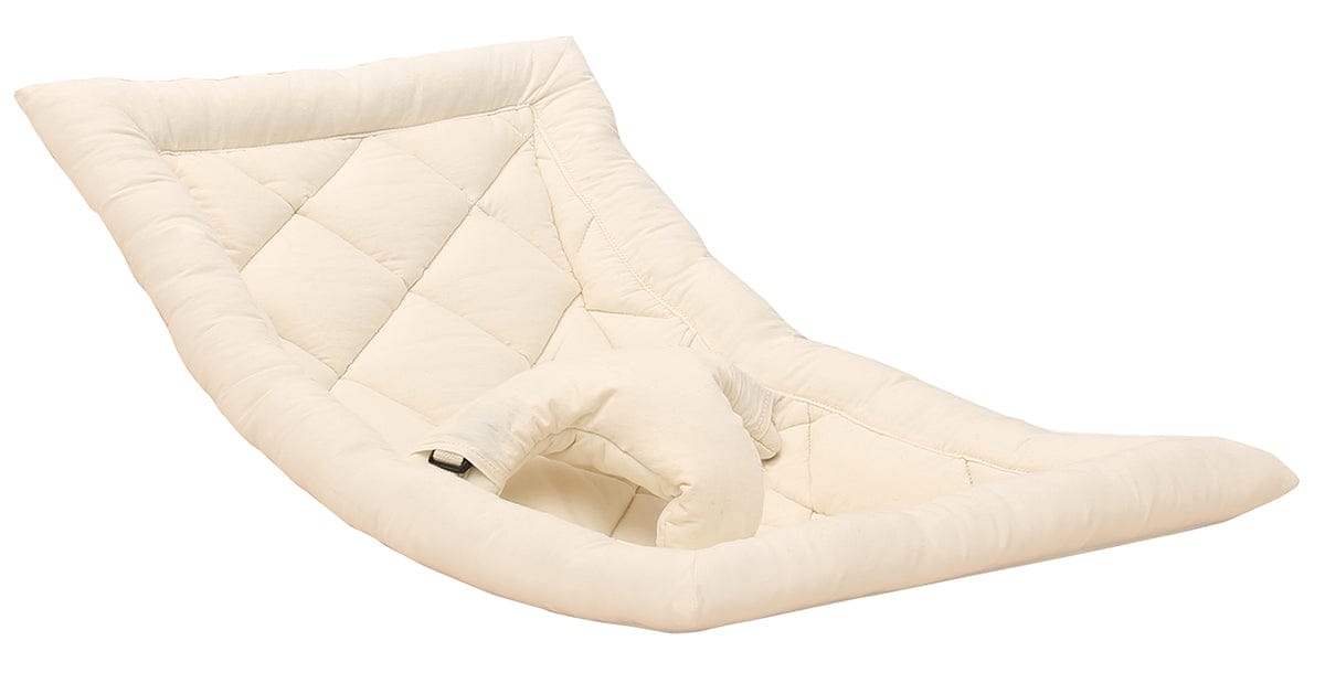 Charlie Crane LEVO Baby Rocker - Walnut / Organic White - LEVO-W-ORG-WHITE
