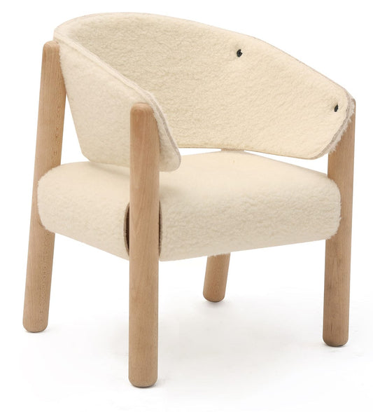 Charlie Crane SABA Chair - Fur Milk - SABA-FUR