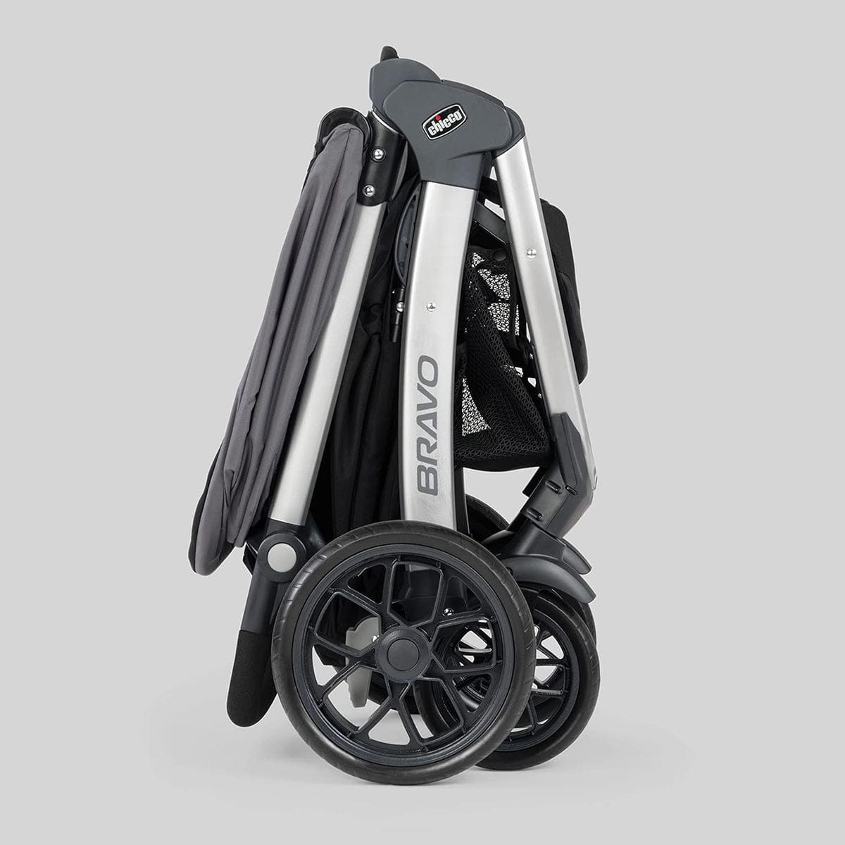Chicco Bravo LE ClearTex Quick-Fold Stroller + KeyFit 30 ClearTex Travel System Bundle - Pewter - 05087011560070-05087002560070