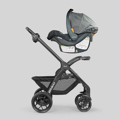 Chicco Bravo LE ClearTex Quick-Fold Stroller + KeyFit 30 ClearTex Travel System Bundle