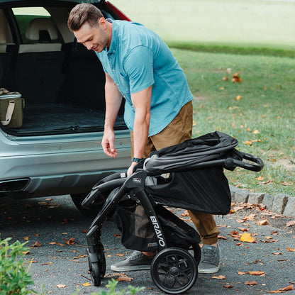 Chicco Bravo LE ClearTex Quick-Fold Stroller - Pewter - 05087011560070