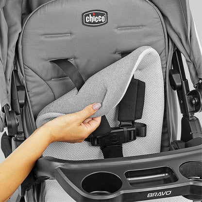 Chicco Bravo LE ClearTex Quick-Fold Stroller - Pewter - 05087011560070