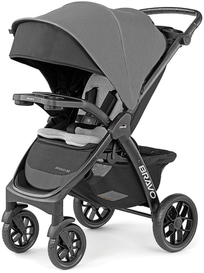 Chicco Bravo LE ClearTex Quick-Fold Stroller - Pewter - 05087011560070
