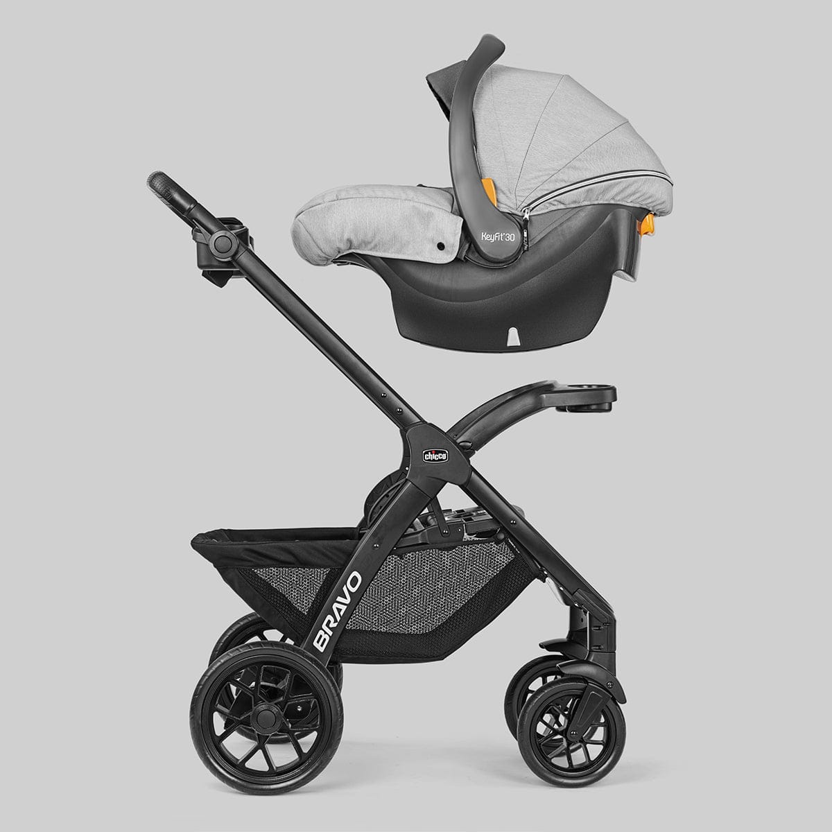 Chicco Bravo LE Trio Travel System - Driftwood - 06079633330070