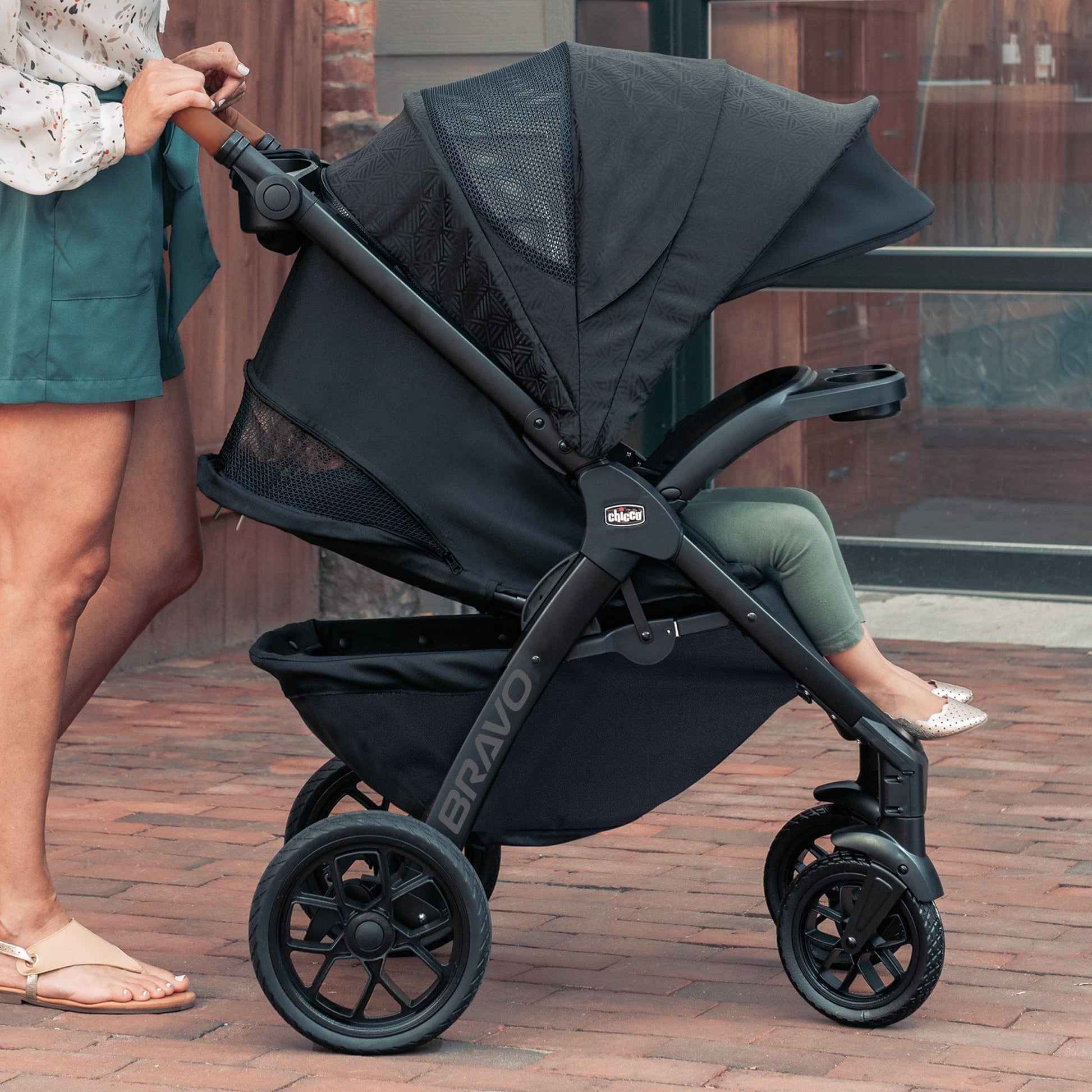 Chicco Bravo Primo ClearTex Trio Travel System - Somerset - 04087203430070