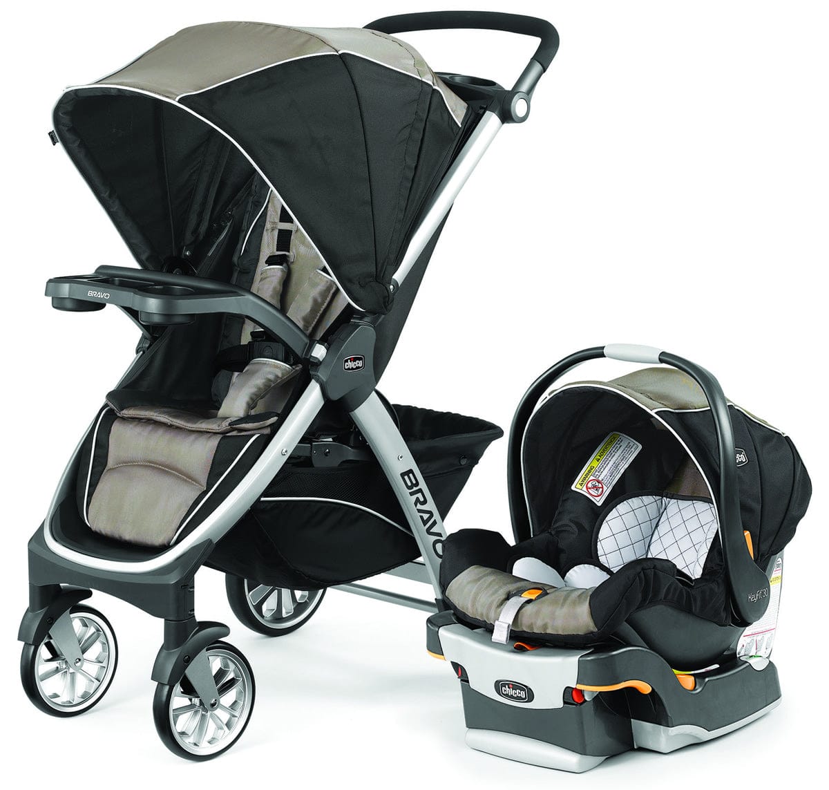 Chicco Bravo Trio Travel System - Champagne - 07079761400070