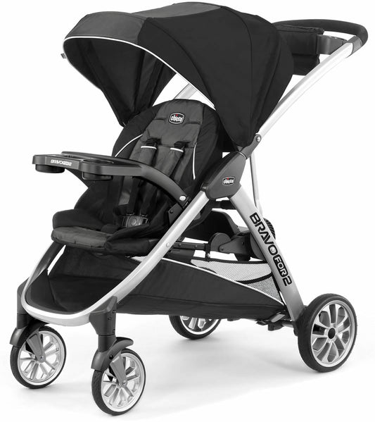 Chicco BravoFor2 Standing/Sitting Double Stroller - Iron - 00079135720070