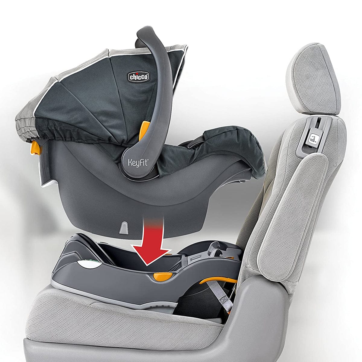 Chicco BravoFor2 Standing/Sitting Double Stroller + Keyfit 30 Travel System Bundle - Iron / Orion - 00079135720070-04061472510070